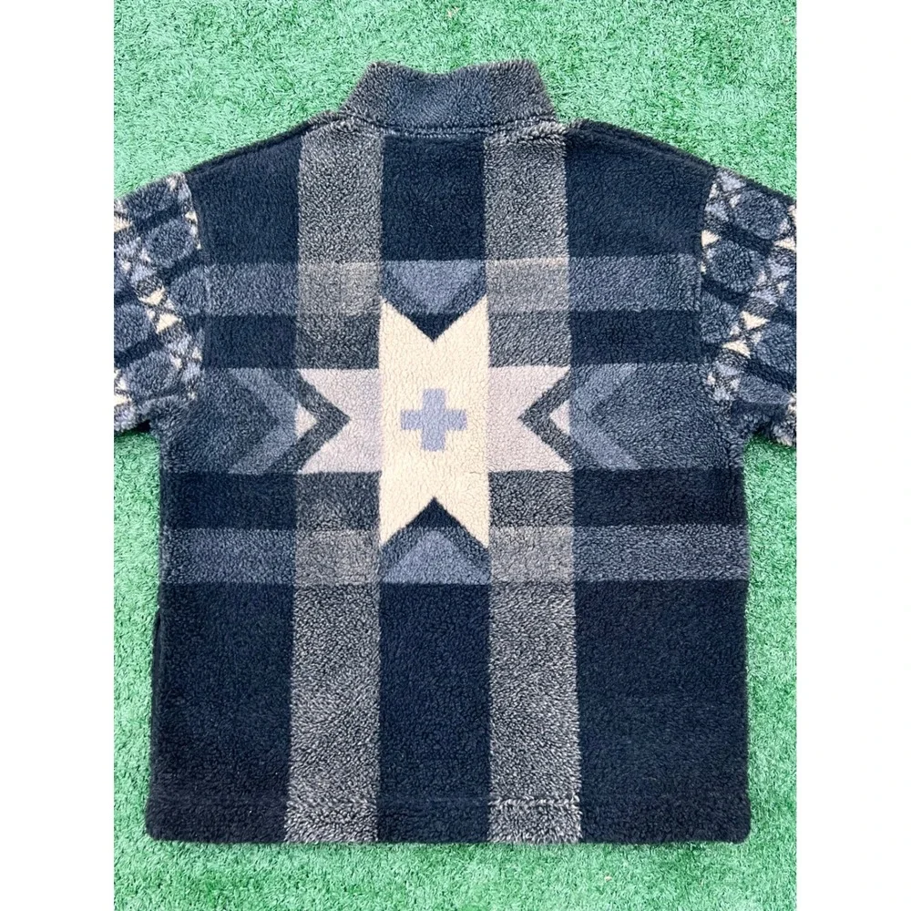 The North Face Vintage Sherpa Fleece Quarter Zip Southwestern Star Mens Large